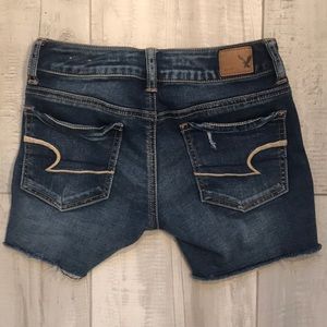 AE soft stretch jean shorts